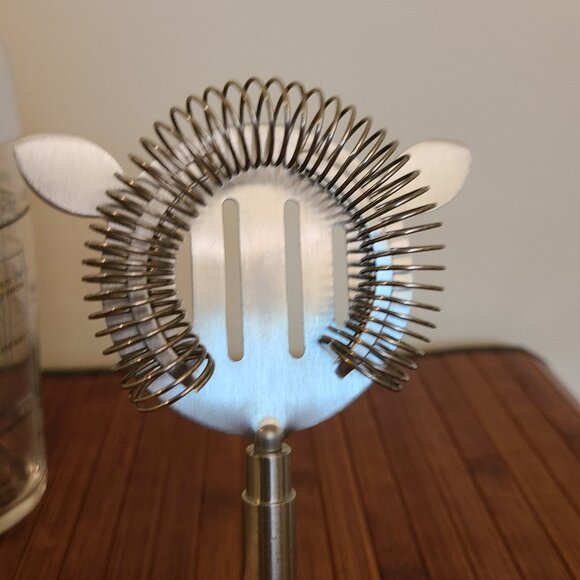 Vintage Arcoroc Recipe Cocktail Shaker & Cocktail Strainer - Picture 3 of 8